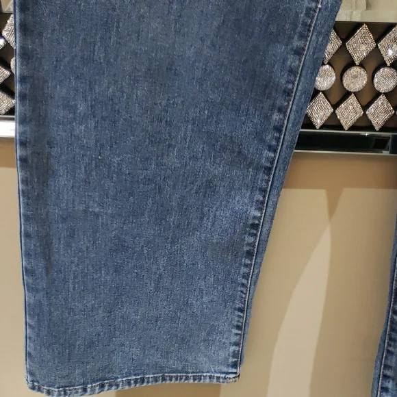 Mwt Kensie 31 Blue Relaxed Fit Jeans with High-Rise Waist and Full Length - Picture 5 of 8